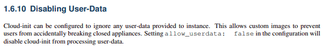 Cloudinit documentation